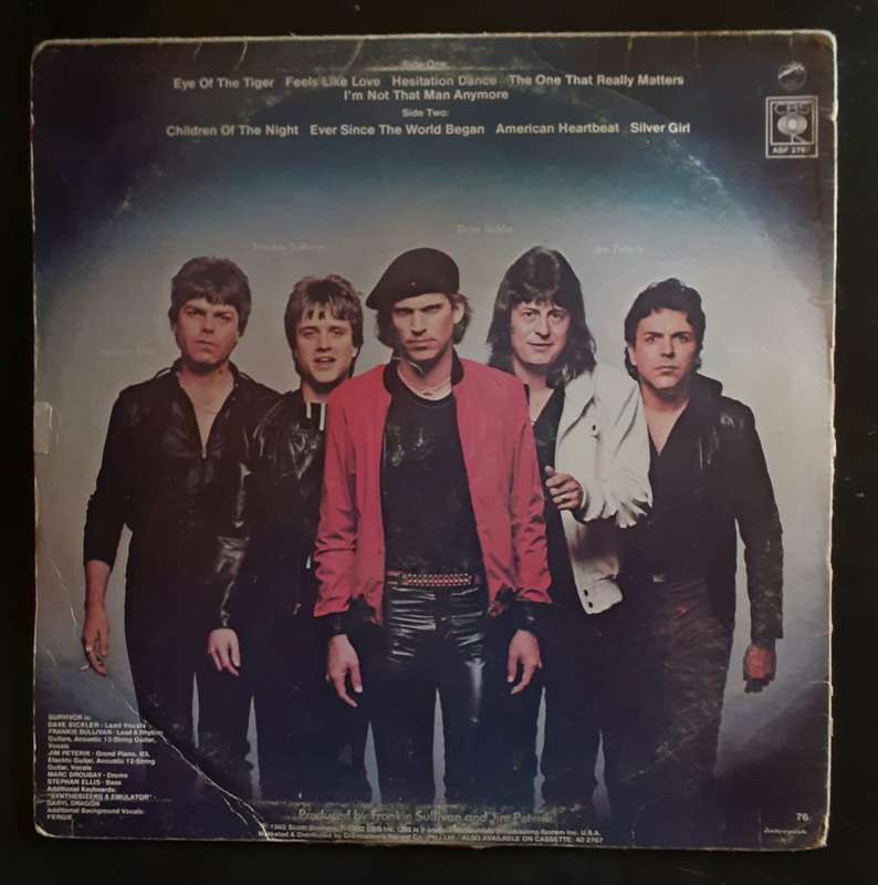 Survivor - Eye Of The Tiger LP Vinyl Record