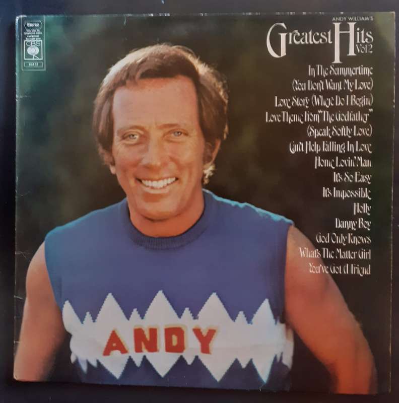 Andy Williams Greatest Hits Vol.2 LP Vinyl Record - UK Pressing