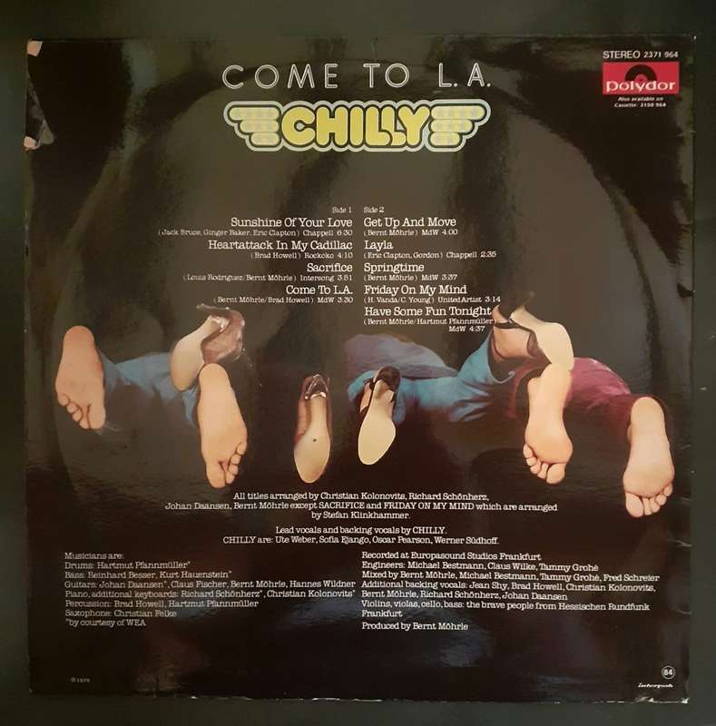 Chilly - Come To L.A. LP Vinyl Record