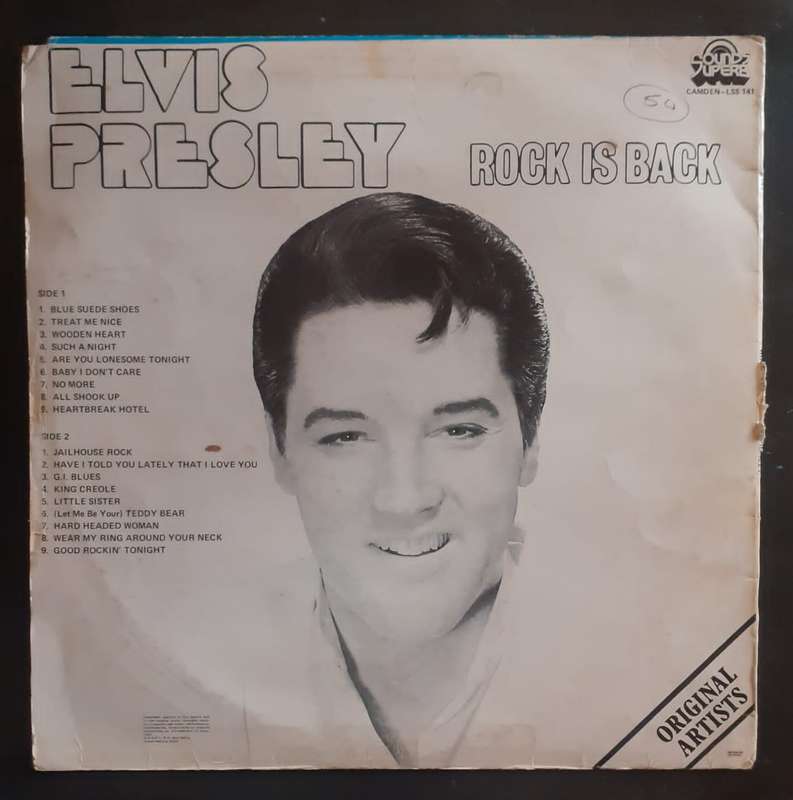 Elvis Presley - Rock is Back LP Vinyl Record