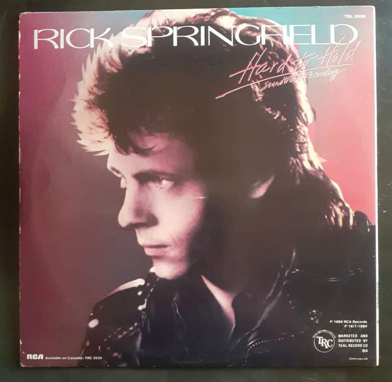 Rick Springfield - Hard To Hold (Soundtrack Recording) LP Vinyl Record