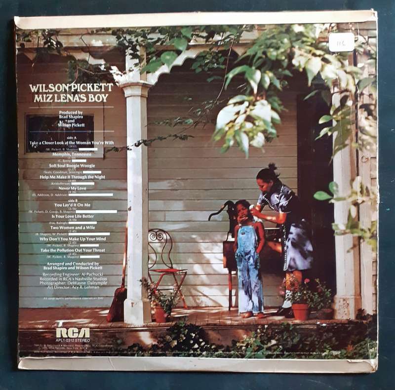 Wilson Pickett - Miz Lena's Boy LP Vinyl Record