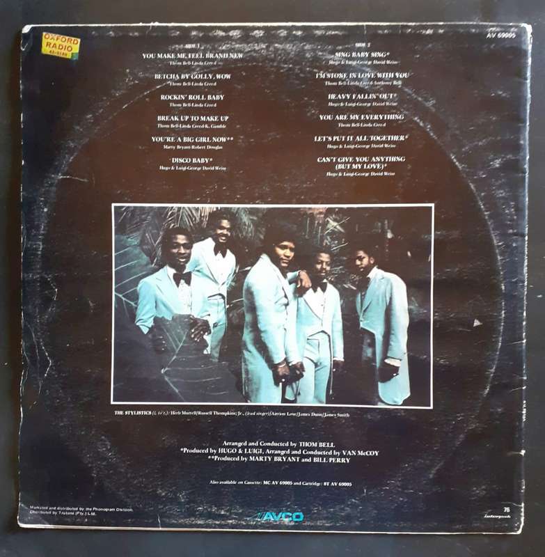 The Best of The Stylistics LP Vinyl Record