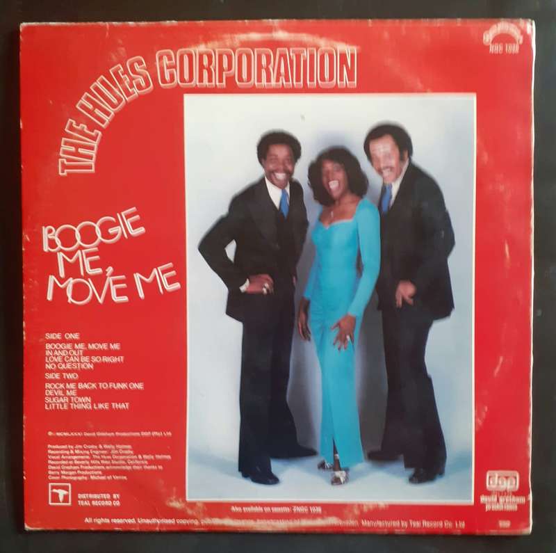 The Hues Corporation - Boogie Me, Move Me LP Vinyl Record
