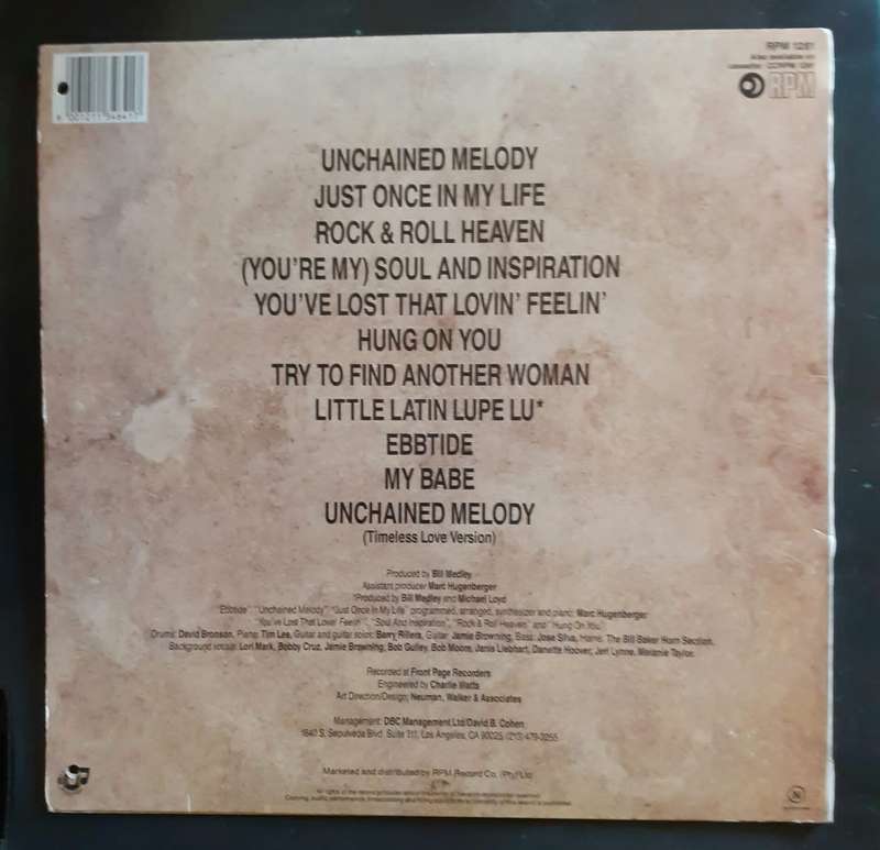 Righteous Brothers - Reunion LP Vinyl Record
