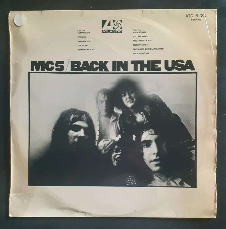 MC5 - Back In The USA LP Vinyl Record
