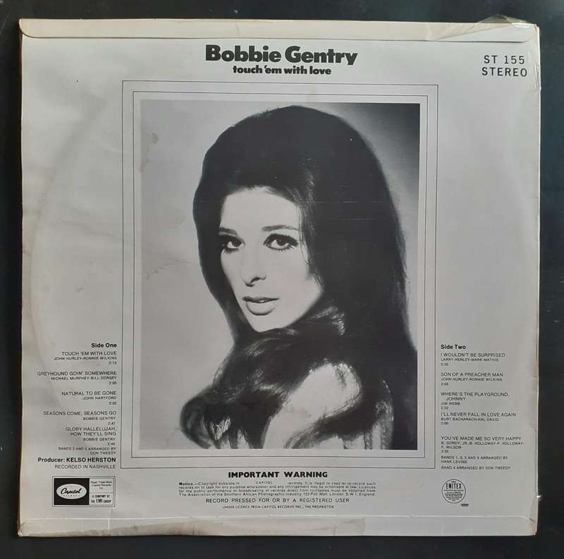 Bobbie Gentry - Touch 'em With Love LP Vinyl Record