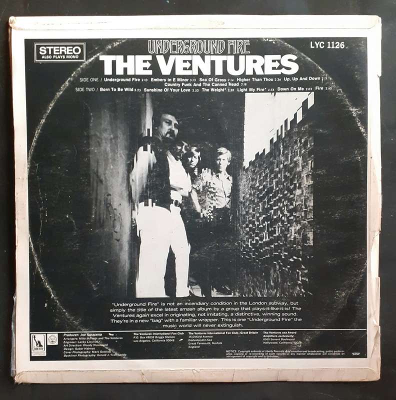 The Ventures - Underground Fire LP Vinyl Record