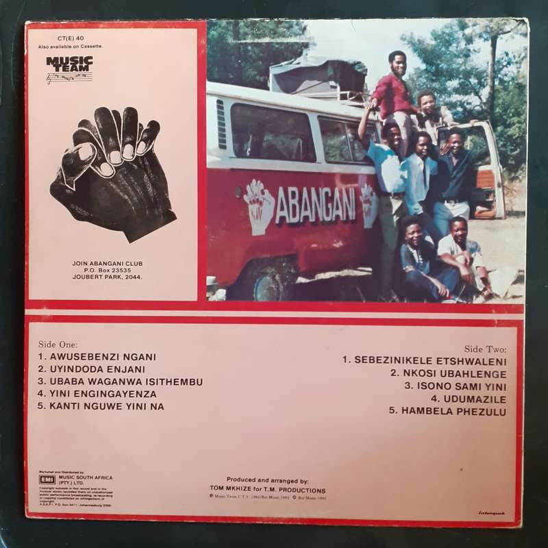 Abangani - Ubaba Waganwa Isithembu LP Vinyl Records