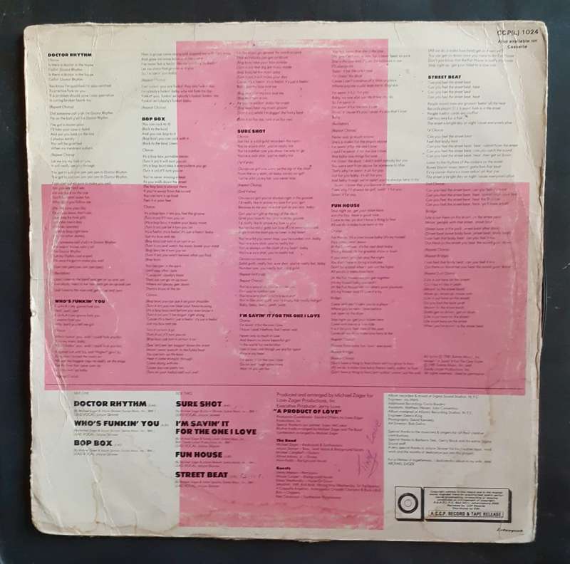 The M-Zee Band - Doctor Rhythm LP Vinyl Record