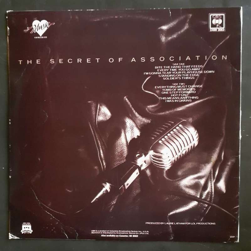 Paul Young - The Secret Of Association LP Vinyl Record
