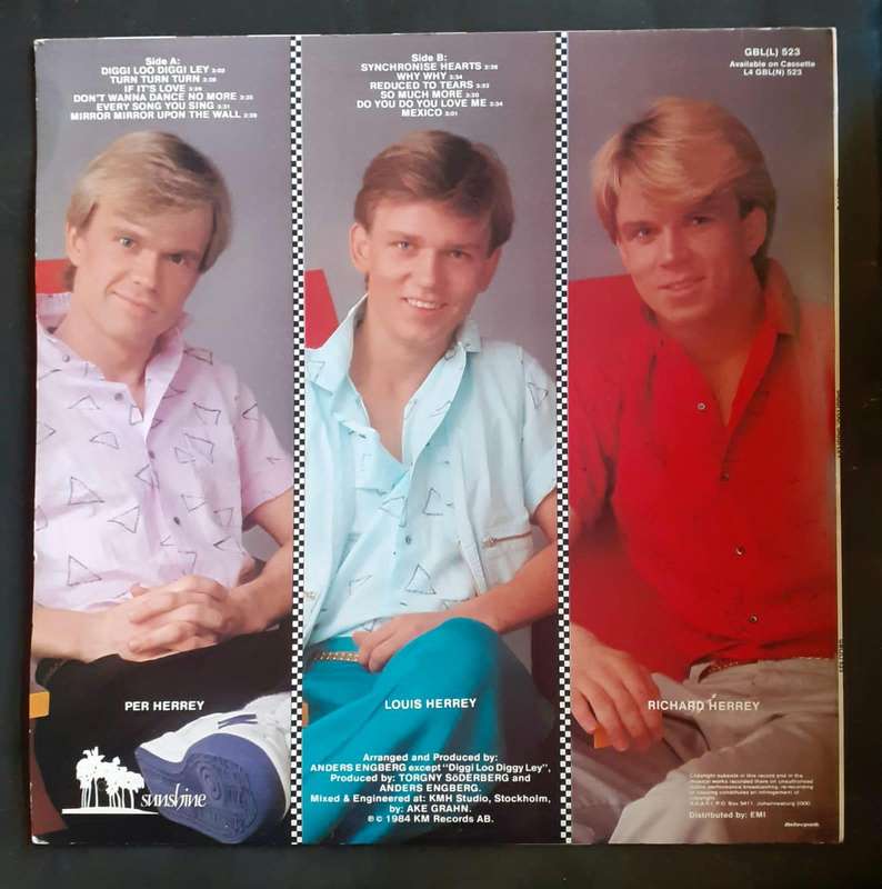 Herrey's - Diggi Loo, Diggi Ley LP Vinyl Record