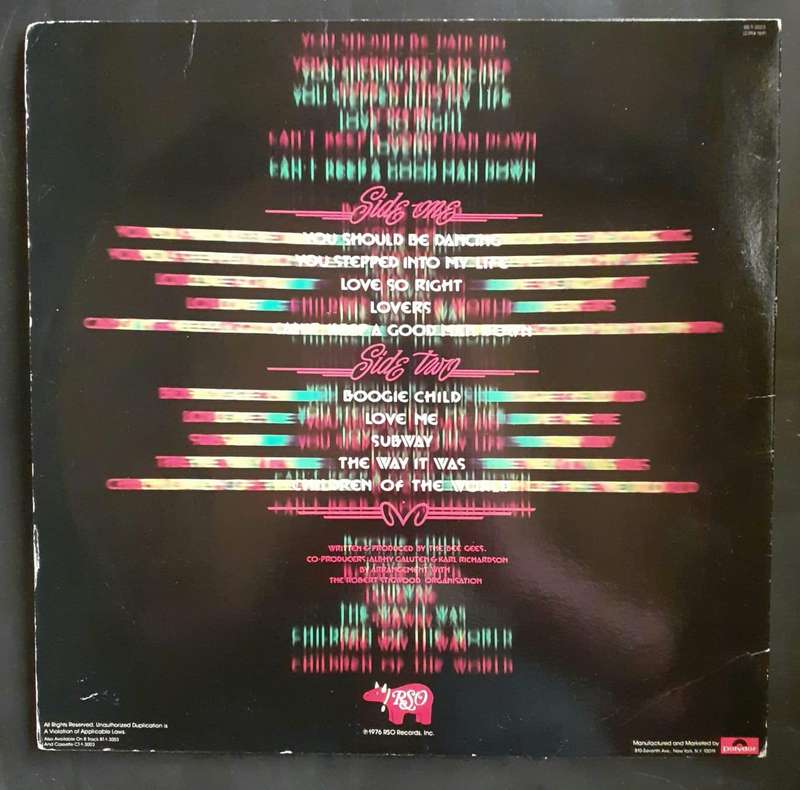 Bee Gees - Children of The World LP Vinyl Record - USA Pressng