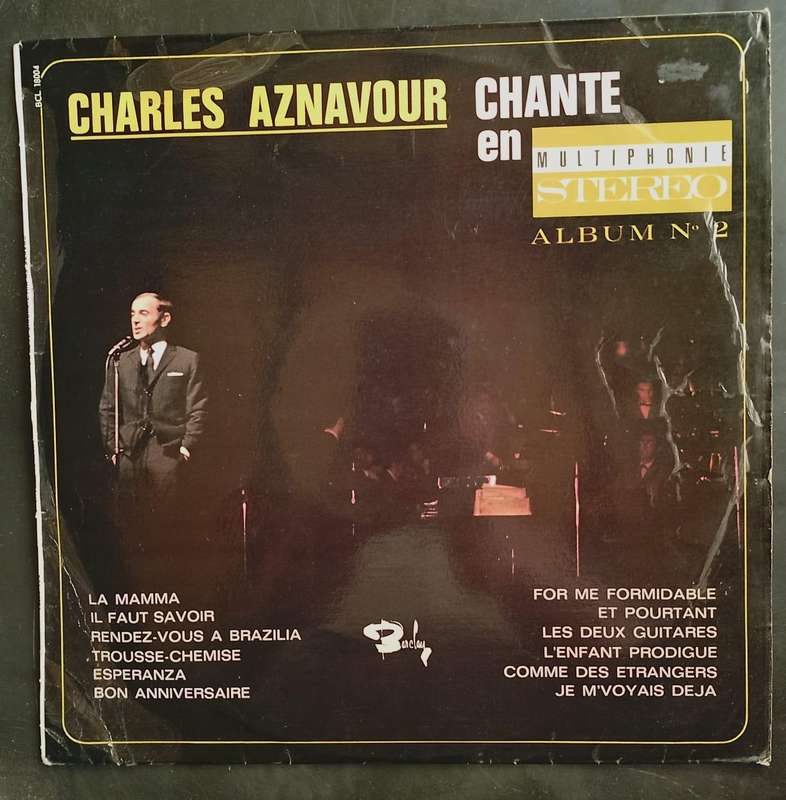 Charles Aznavour - Album No.2 LP Vinyl Record