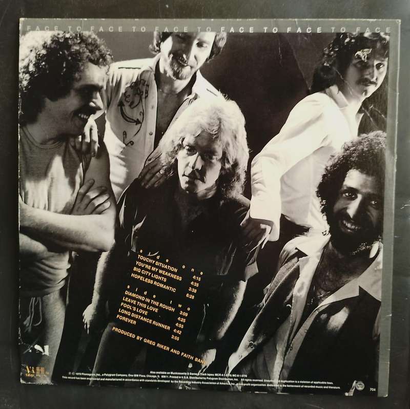 Faith Band - Face To Face LP Vinyl Record - USA Pressing