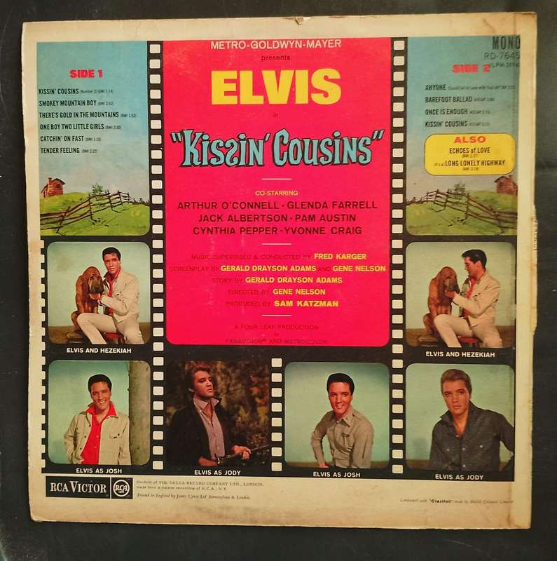 Elvis Presley - Kissin' Cousins LP Vinyl Record