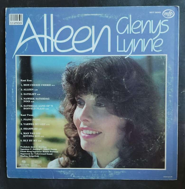 Glenys Lynne - Alleen LP Vinyl Record