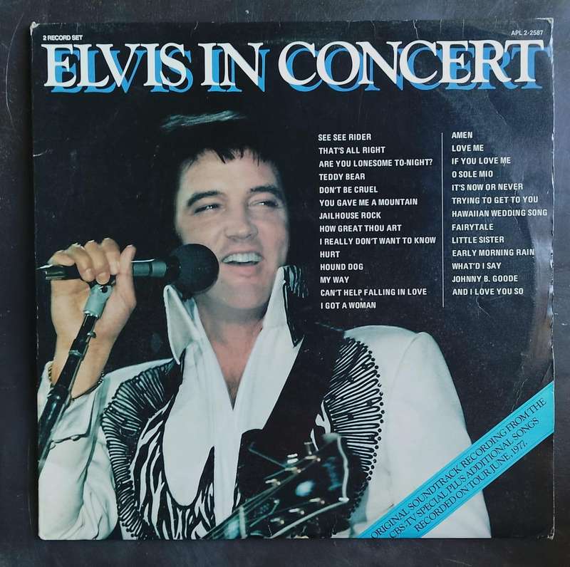 Elvis Presley - Elvis In Concert Double LP Vinyl Record Set