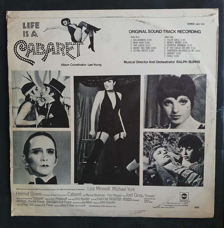 Cabaret (Original Soundrack) LP Vinyl Record