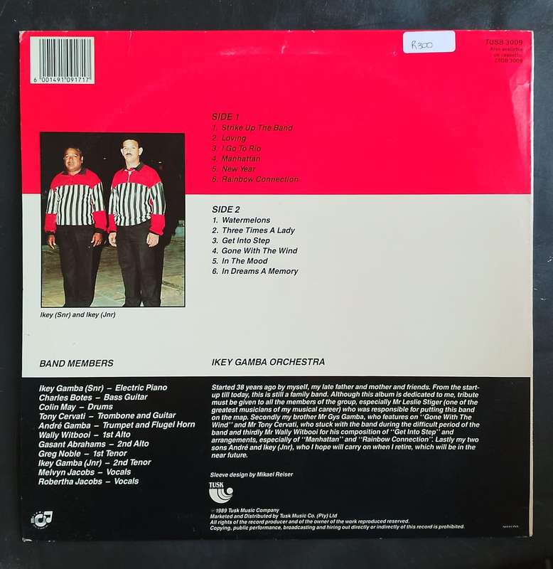 The Ikey Gamba Dance Band - Strike Up The Band LP Vinyl Record
