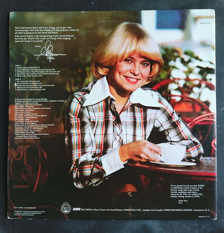 Evie - Mirror LP Vinyl Record - USA Pressing