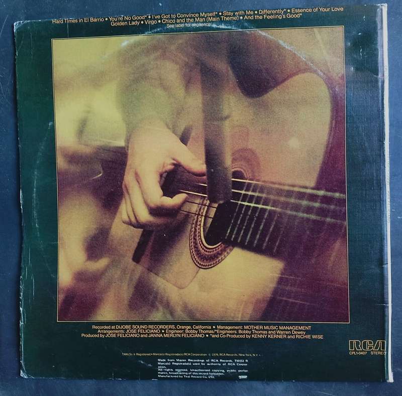 Jose Feliciano - And The Feeling's Good LP Vinyl Record