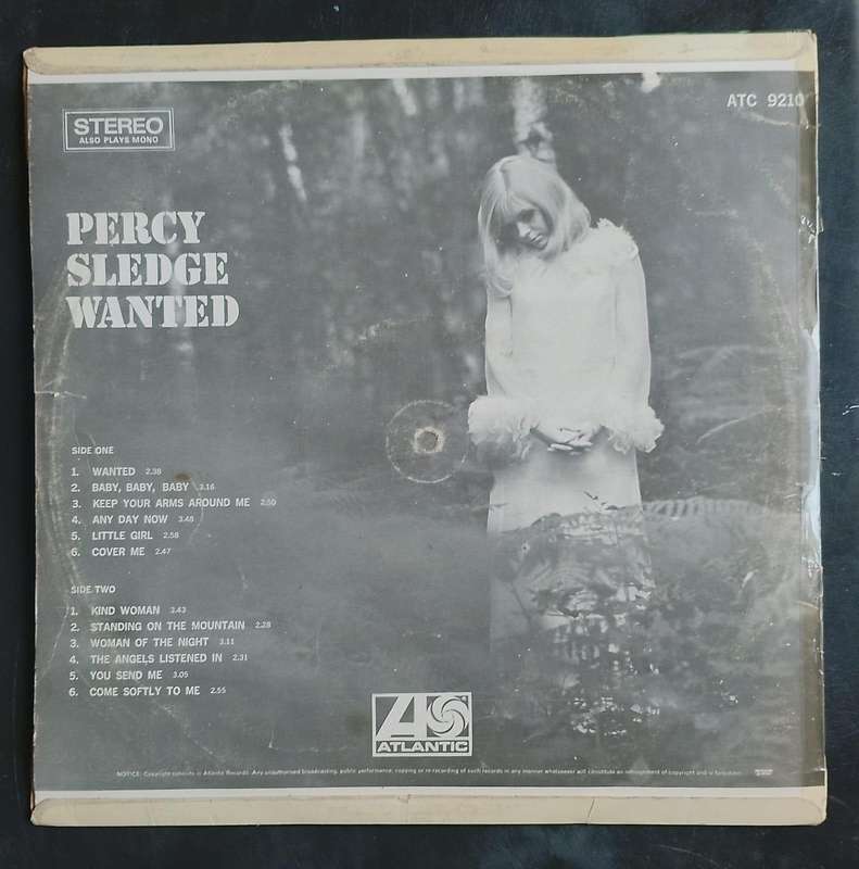 Percy Sledge - Wanted LP Vinyl Record