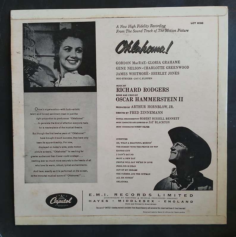 Oklahoma! (Original Motion Picture Soundtrack) LP Vinyl Record