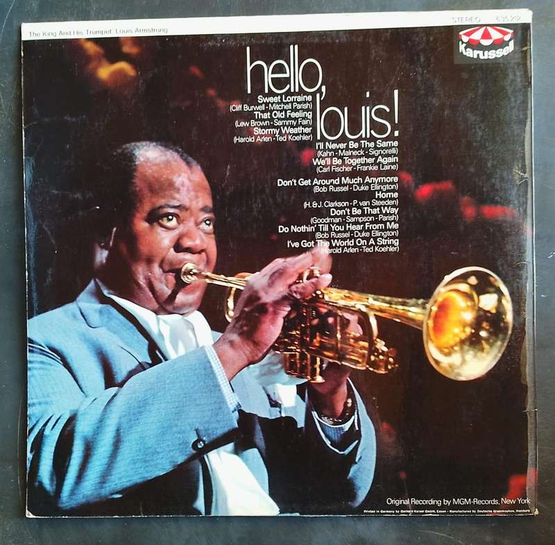 Louis Armstrong - Hello, Louis! LP Vinyl Record - Germany Pressing