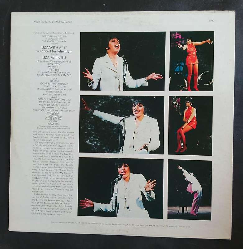 Liza Minnelli - Liza With A "Z" LP Vinyl Record - USA Pressing