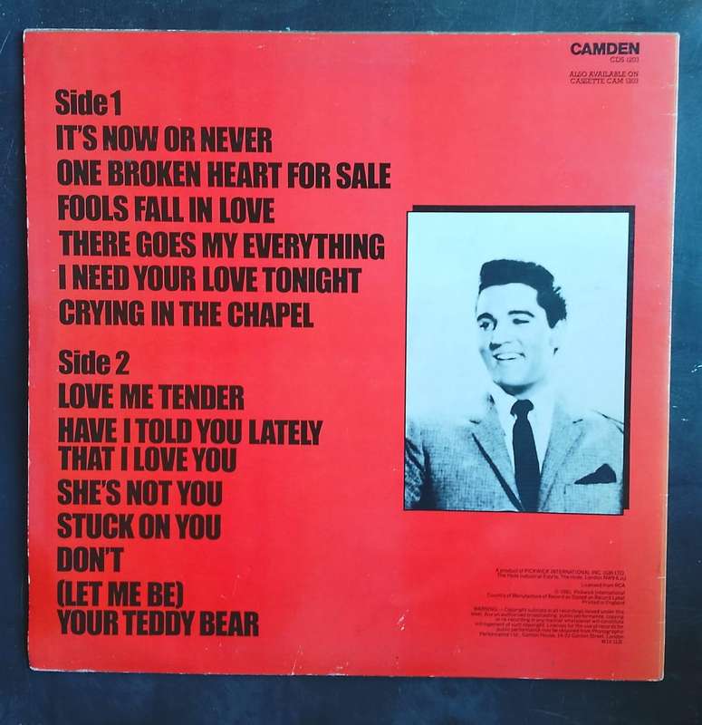 Elvis Presley - It's Now Or Never LP Vinyl Record - UK Pressing