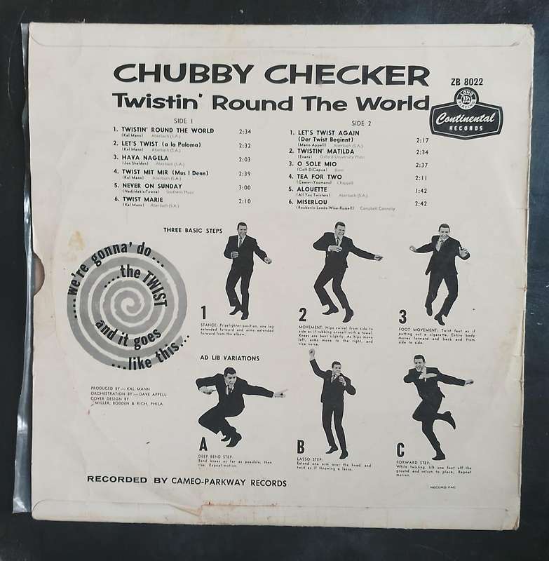 Chubby Checker - Twistin' Round The World LP Vinyl Record