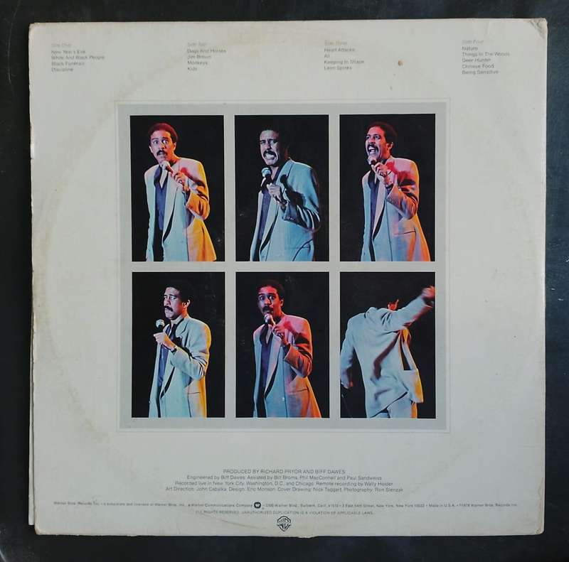 Richard Pryor - Wanted: Live In Concert Double LP Vinyl Record Set - USA Pressing