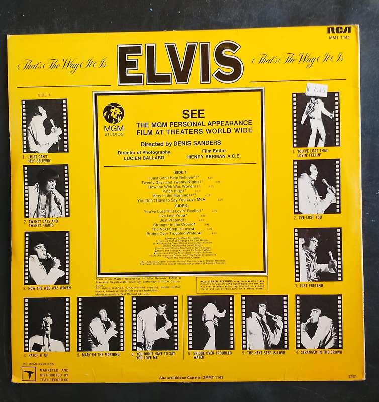 Elvis Presley - That's The Way It Is LP Vinyl Record