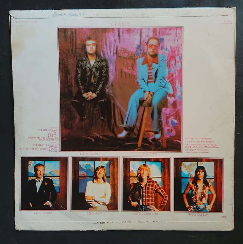 Elton John - Caribou LP Vinyl Record - UK Pressing