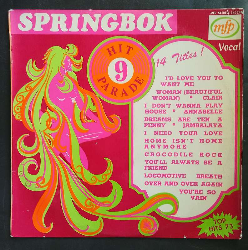Springbok Hit Parade Vol.9 LP Vinyl Record