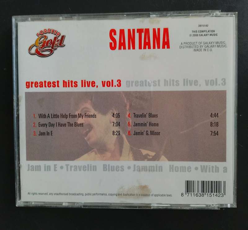 Santana Greatest Hits, Live, Volume 3 (CD)