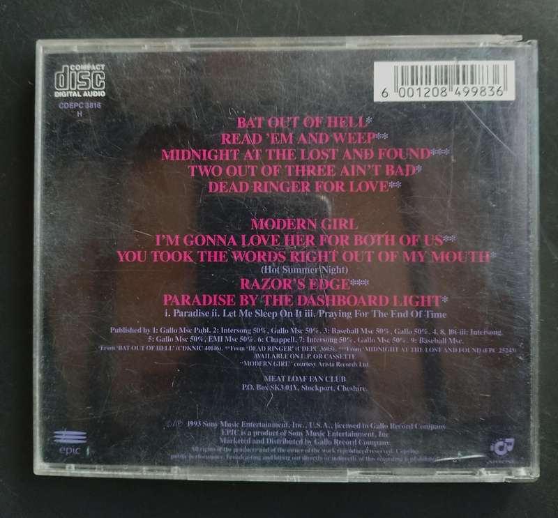Meat Loaf - Hits Out Of Hell (CD)