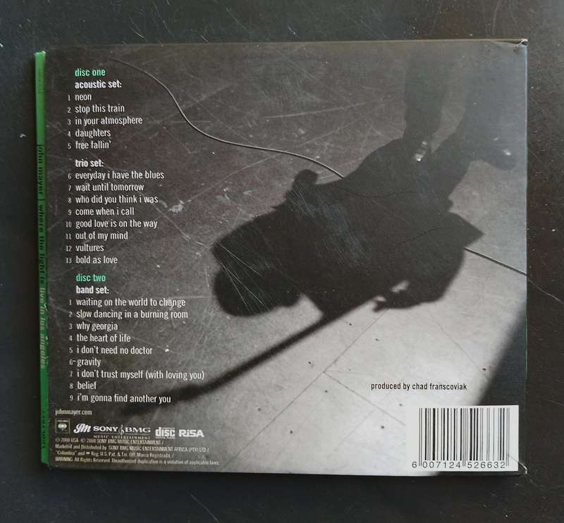 John Mayer - Where The Light Is: John Mayer Live In Los Angeles (2 CD Set)