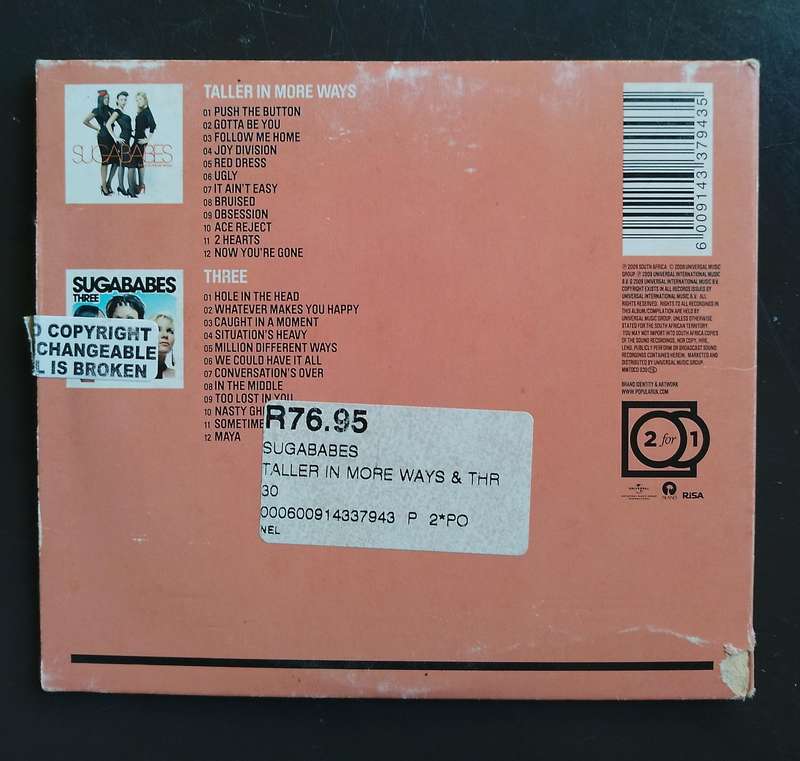 Sugababes - Taller in More Ways + Three (2 CD Set)