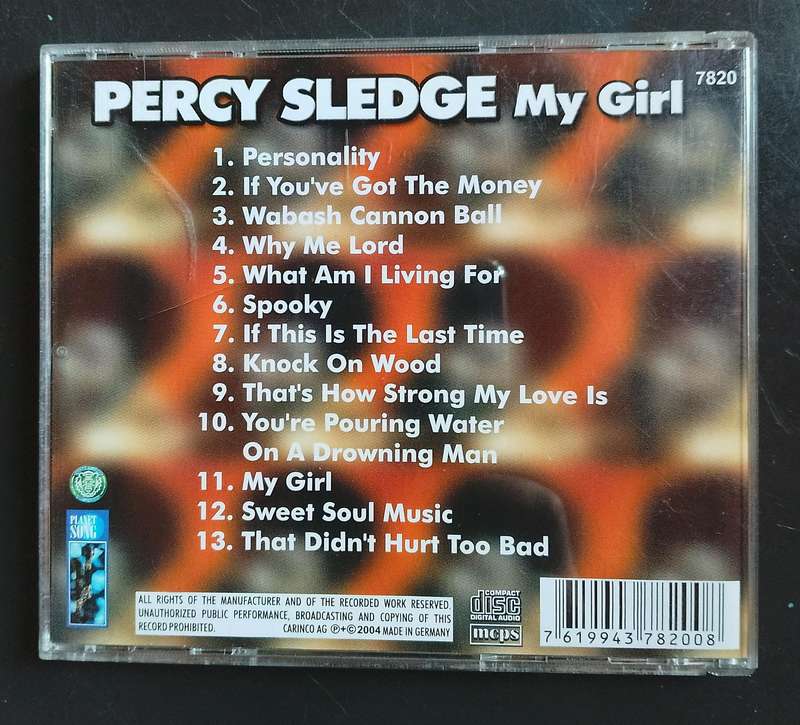Percy Sledge - My Girl (CD)