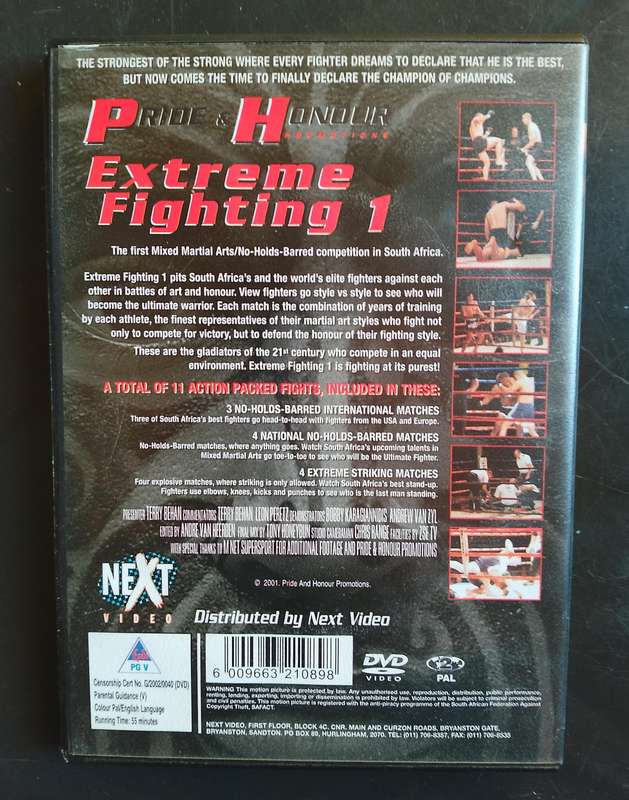 Pride & Honour - Extreme Fighting 1 (DVD)