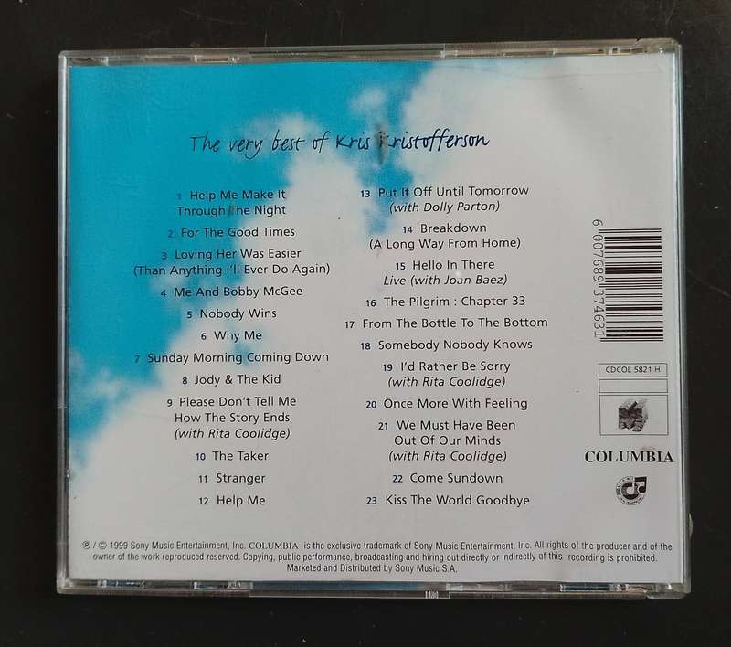Kris Kristofferson - The Very Best Of Kris Kristofferson (CD)