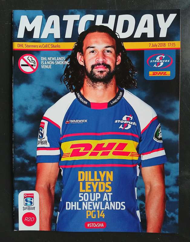 Stormers v Sharks 2018 SupeRugby Match Programme