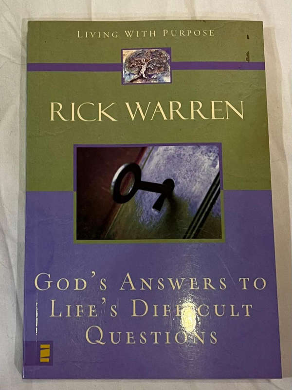 GOD'S ANSWER TO LIFE'S DIFFICULT QUESTIONS BY RICK WARREN