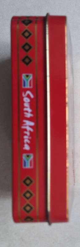 South African Tin with pic of Lion