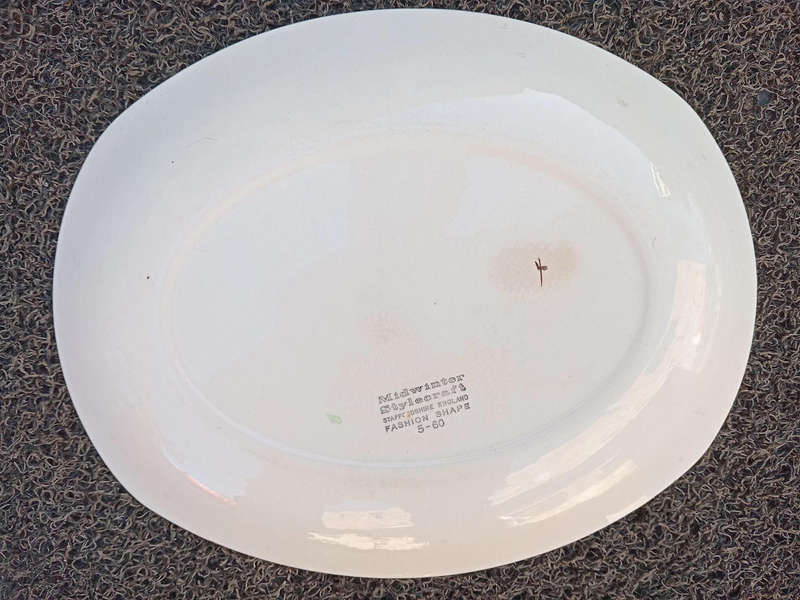 Vintage Midwinter Stylecraft Platter Fashion Shape 5-60 Staffordshire England