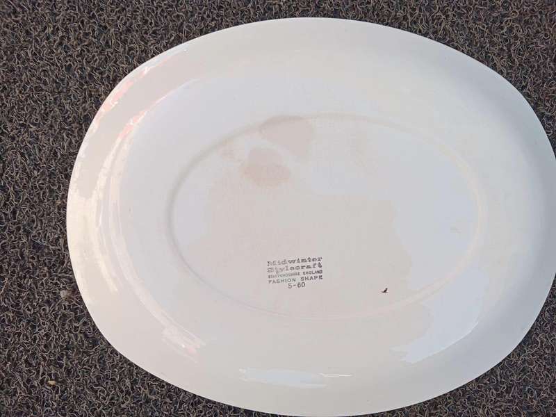 Vintage Midwinter Stylecraft Platter Fashion Shape 5-60 Staffordshire England