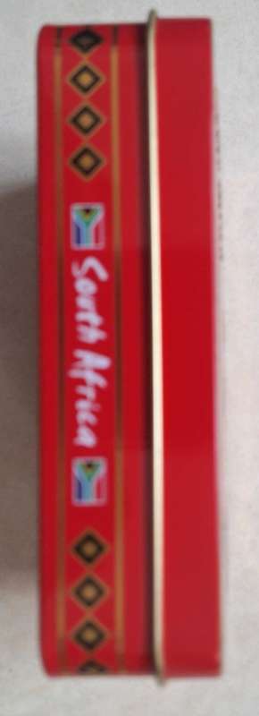 South African Tin with pic of Lion