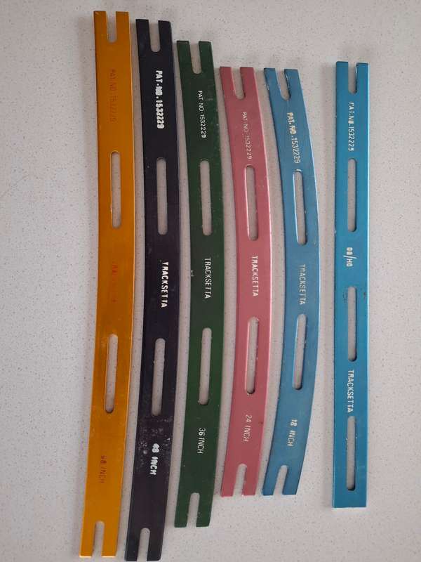HO Tracksetta templates for laying track